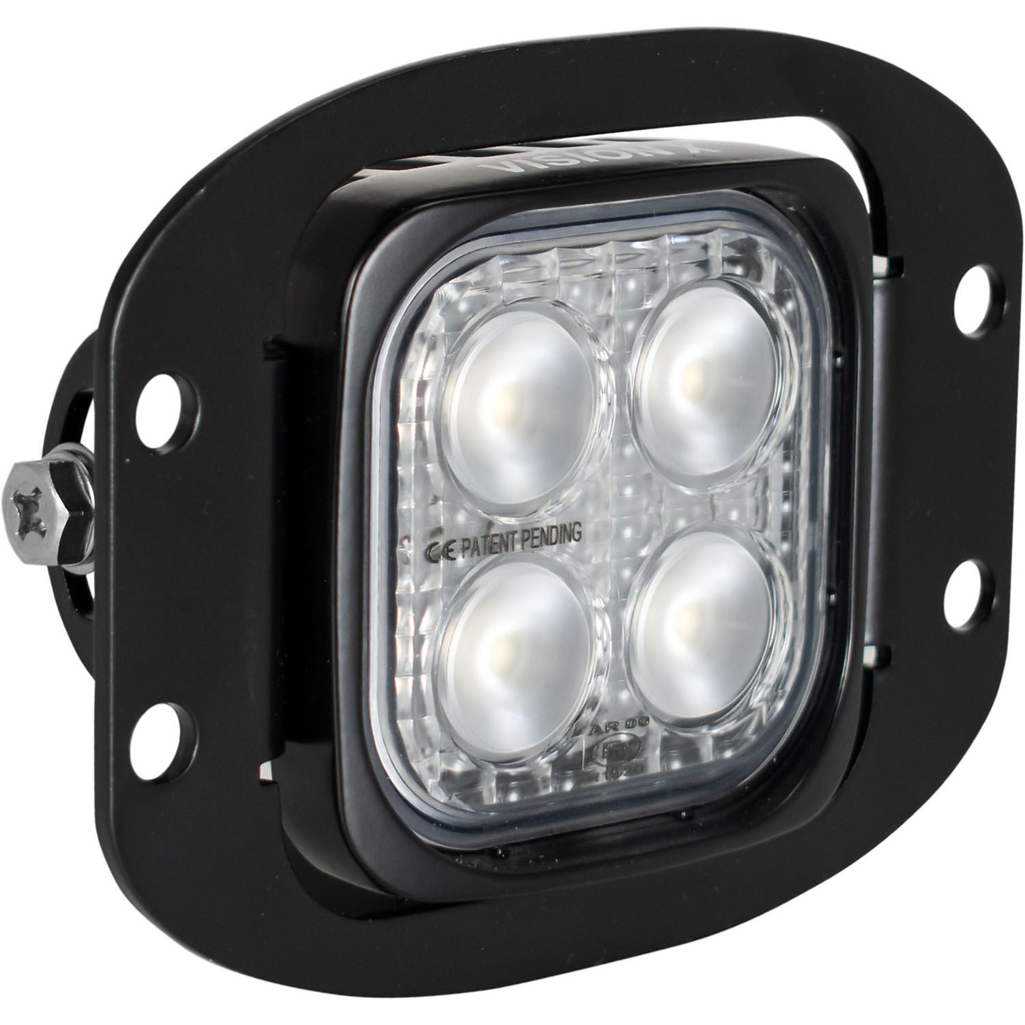 Vision X Dura Mini Flush Mount V2 LED Work Light - 2,000 Lumens, Flood Beam, Die-Cast Aluminum Housing, Model# 9930671